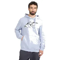 4F Bluza dresowa nierozpinana z kapturem męska - niebieska XL