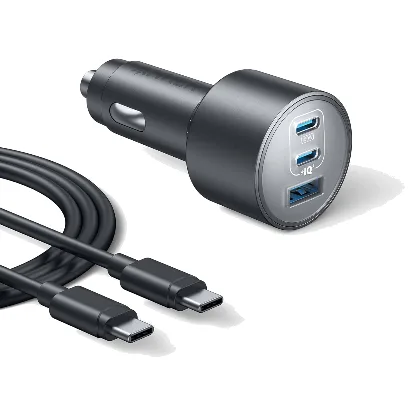 Anker ładowarka samochodowa USB-C, 167.5 W, 3 porty, szybkie ładowanie