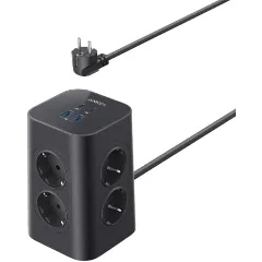 Anker listwa listwa ładująca, 8 gniazd + 4 USB, 20 W USB-C