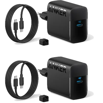 Anker zestaw ładowarek USB-C, 45 W, kabel 1,5 m (2 szt.)
