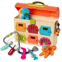 B. Toys By Battat Critter Clinic Zestaw do Zabawy w Weterynarza, Wielokolorowy