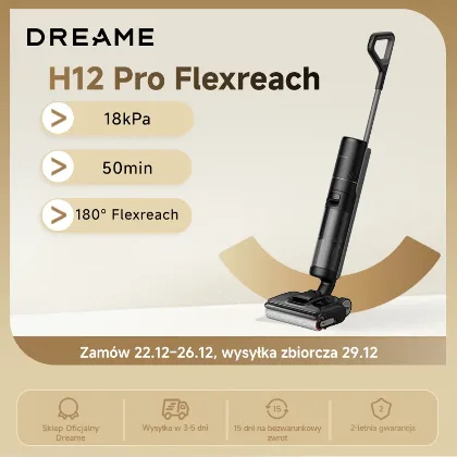 Bezprzewodowy odkurzacz pionowy mopujący Dreame H12 Pro Flexreach