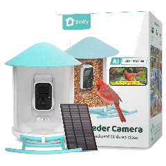 BIRDFY inteligentny karmnik z panelem solarnym - Dł. x szer. x wys.: ok. 36 x 28 x 19 cm