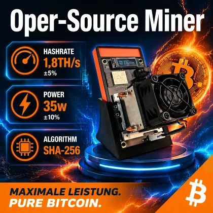 Bitaxe Gamma 601/602 Bitcoin Solo Mining Machine 1.7~1.8TH/s – Otwarty Kod Źródłowy