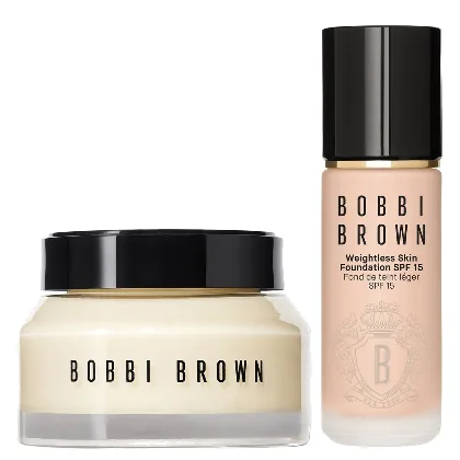 Bobbi Brown Hydrating Duo: Vitamin Enriched Face Base+ & Weightless Skin Foundation…