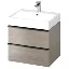 Cersanit S522-021 SZAFKA PODUMYWALKOWA VIRGO 60 SZARA UCHW CZARNY ZMONT. //…