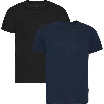 DANISH ENDURANCE Koszulka Męska 100% Merino, Oddychająca, 1 lub 2-Pak