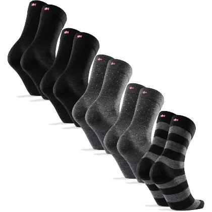 DANISH ENDURANCE Skarpety z Wełny Merino Męskie, Eleganckie, 3 lub 5-Pak