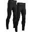 DANISH ENDURANCE Spodnie Kompresyjne Męskie, Legginsy Sportowe, Termoaktywne, 2-Pack