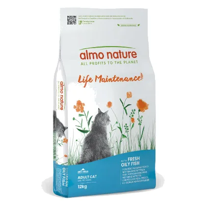 Dwupak Almo Nature Holistic, 2 x 12 kg - Tłusta ryba z ryżem