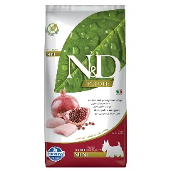 Farmina N&D Grain Free Mini, kurczak i owoc granatu - 2 x 7 kg