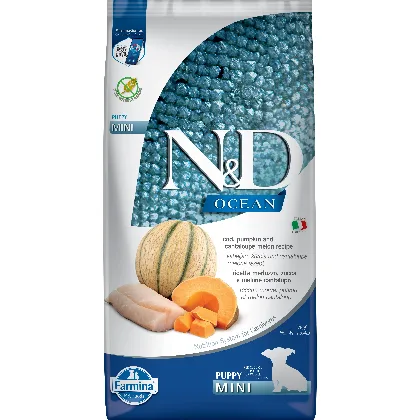 FARMINA N&D Ocean Dog Puppy Mini cod, pumpkin & cantaloupe melon 7 kg dorsz