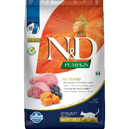 FARMINA N&D Pumpkin Cat Neutered Adult lamb & blueberry 5 kg karma dla dorosłych…