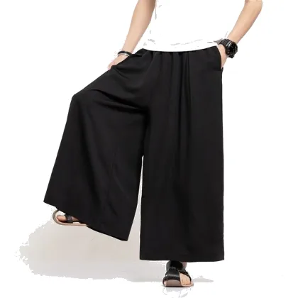 Harem spodnie męskie F1594 czarny XXL