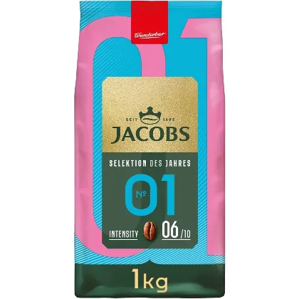 Jacobs No 1 Kawa ziarnista palona 1000 g