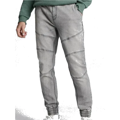 Jeansy jogger z efektem sprania