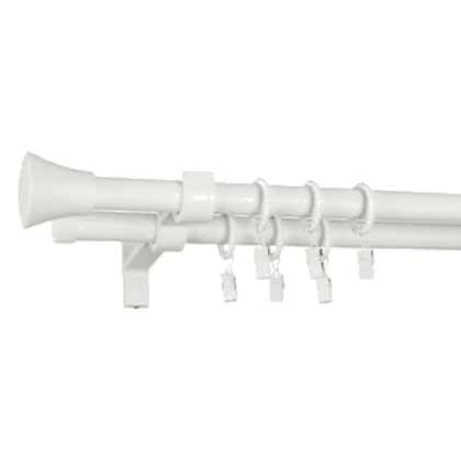 Karnisz Tazza II 160 cm biały mat 19 mm Bojanek