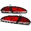 LAMPY DIODOWE SEAT LEON 1P 05-09R LED RED WHITE