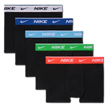 Nike Bawełniane bokserki dla starszych dzieci z kolorowym paskiem Dri-FIT (5 par)