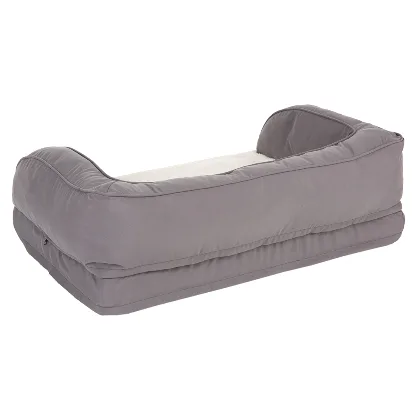 Ortopedyczna sofa dla psa, szara - Dł. x szer. x wys.: 115 x 70 x 32 cm