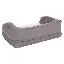 Ortopedyczna sofa dla psa, szara - Dł. x szer. x wys.: 115 x 70 x 32 cm