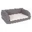 Ortopedyczna sofa dla psa, szara - Dł. x szer. x wys.: 140 x 80 x 32 cm