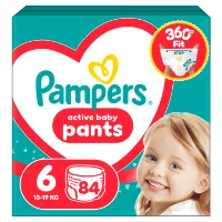 PAMPERS Active Baby Pieluchomajtki Rozmiar 6 (13-19kg) 84 szt.