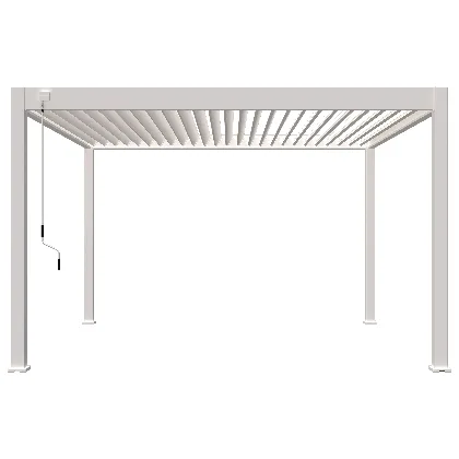 PERGOLINE Aluminiowe zadaszenie tarasowe Superior (biała, 3,6x4 m)