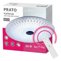 Plafon LED oro prato 60 W dim