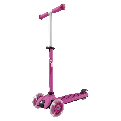 PLAYTIVE Hulajnoga trójkołowa z diodami LED (Różowy)