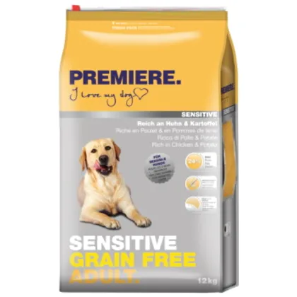 PREMIERE Sensitive sucha karma dla psa Adult Grain Free Kurczak z ziemniakami 2x12 kg