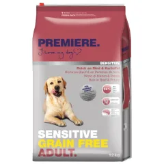 PREMIERE Sensitive sucha karma dla psa Adult Grain Free Wołowina z ziemniakami 2x12 kg