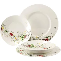 Rosenthal Brillance Fleurs Sauvages Zestaw Naczyń, Wielokolorowy, 4 Elementy