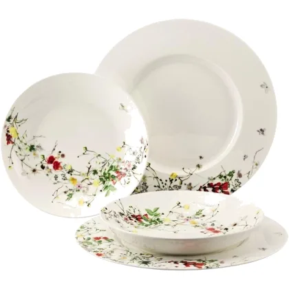 Rosenthal Brillance Fleurs Sauvages Zestaw Naczyń, Wielokolorowy, 4 Elementy
