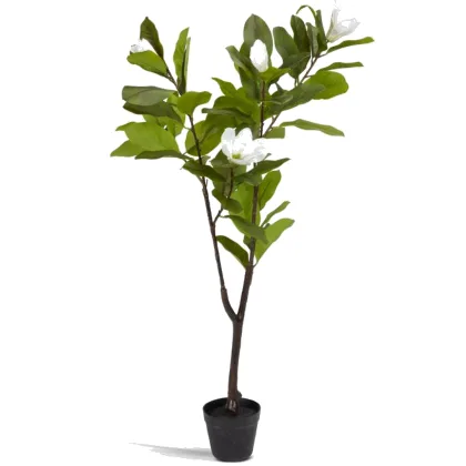 Roślina sztuczna SPINDEL W120cm zielony/biały magnolia