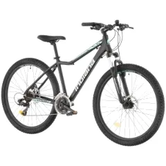 Rower górski MTB INDIANA X-Pulser 2.7 D19 27.5 cali damski Czarno-miętowy