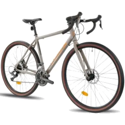 Rower gravel INDIANA Claris M20 28 cali męski Brązowo-pomarańczowy