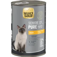 SELECT GOLD karma mokra kot senior Akceptacja Kurczak 24x400 g