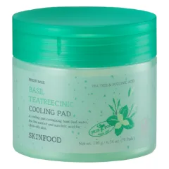 SKINFOOD - Basil Teatreecinic Cooling Pad - 180g(70 wkładki)