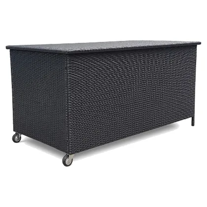 Skrzynia ogrodowa Tejn technorattan 80x80x160 black