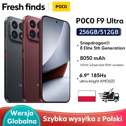 Smartfon POCO F9 Ultra Global Version, Snapdragon 8 Elite Gen 5, 200 MP, wyświetlacz 6