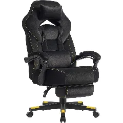 SONGMICS Krzesło do gier, ergonomiczna konstrukcja, obciążenie do 150 kg