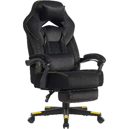 SONGMICS Krzesło do gier, ergonomiczna konstrukcja, obciążenie do 150 kg
