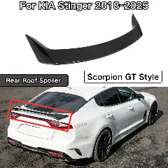 Spoiler dachowy tylny do KIA Stinger 2018-2025, styl Scorpion GT, czarny połysk