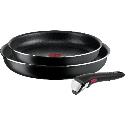 Tefal Ingenio Easy On Zestaw Patelni 3-Częściowy, Czarny, Ø 24 cm/Ø 28 cm
