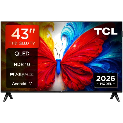 Telewizor Tcl 43S5L Qled Full Hd Smart Tv Android Hdr 60Hz Dolby Audio