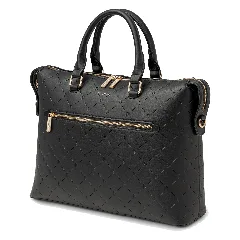 Torba na laptopa 15'6 cali ze skóry ekologicznej czarna
