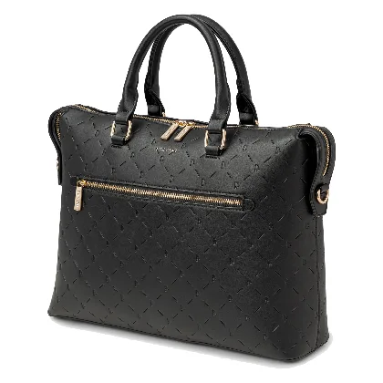 Torba na laptopa 15'6 cali ze skóry ekologicznej czarna