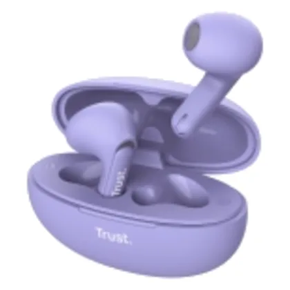 Trust Yavi ENC Douszne Bluetooth Fioletowy
