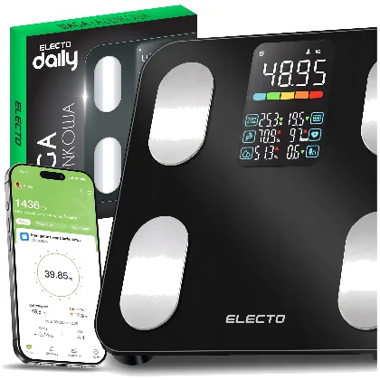 Waga Łazienkowa Analityczna Elektroniczna Aplikacja Smart Sportowa Bmi 24w1